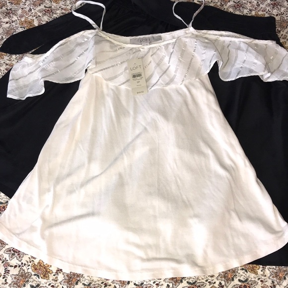 LOFT Tops - NWT Loft Draped Off-The-Shoulder Top